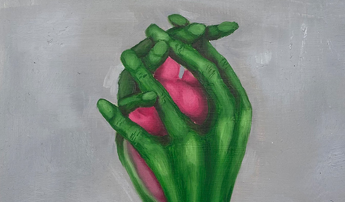 Anatomical representation of touch disguised as venus flytrap.